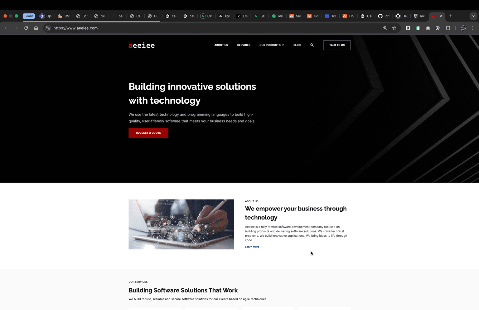 Screenshot or preview of AEEIEE project